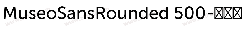 MuseoSansRounded 500字体转换